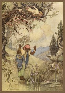 The Three Citrons の The Slave at the Well です。 作： Warwick Goble