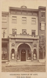 1860年代、ジェルモン芸術の殿堂（写真） 作： ワシントン・L・ジャーモン