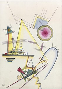 ヴァシリー・カンディンスキー（またはワシリー・カンディンスキー、カンディンスキーイ）の絵画「Delicate soul」。 作： Wassily Kandinsky