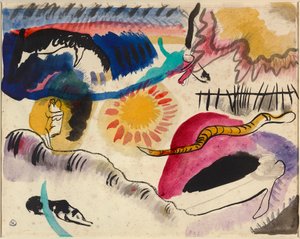 水彩3号（ラブガーデン） 作： Wassily Kandinsky