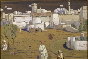 アラブシティ、1905年。 作： Wassily Kandinsky