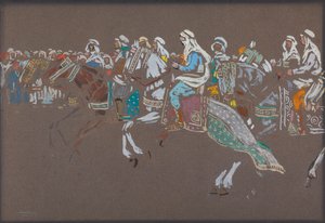 アラビア騎兵 作： Wassily Kandinsky
