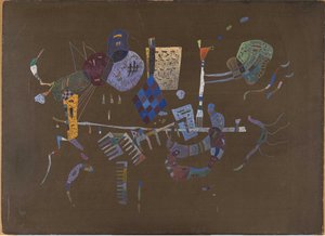 アラウンドザライン、1943年。 作： Wassily Kandinsky