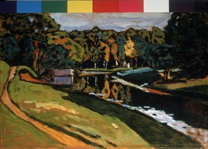 ワシリー・カンディンスキーの「自動車」の絵 作： Wassily Kandinsky