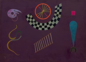 バンドミットカリーズ。 1944 作： Wassily Kandinsky