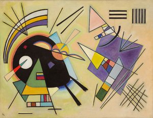 黒と紫;黒と紫 作： Wassily Kandinsky