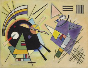 黒と紫 作： Wassily Kandinsky