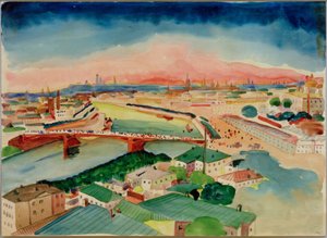 モスクワの眺め 作： Wassily Kandinsky