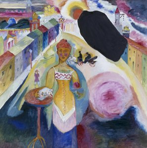 モスクワの女性 作： Wassily Kandinsky