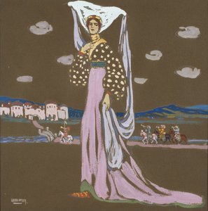 ザ・ナイト (ウォーキング・レディ) 作： Wassily Kandinsky