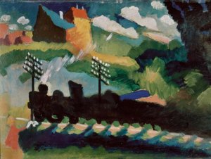 ムルナウ近くの鉄道 作： Wassily Kandinsky