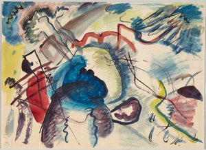 「白フチのある絵」の下書き 作： Wassily Kandinsky