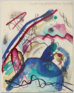 「白フチのある絵」の下書き 作： Wassily Kandinsky