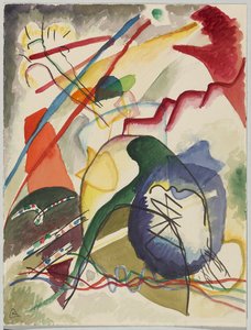 「白フチのある絵」の下書き 作： Wassily Kandinsky