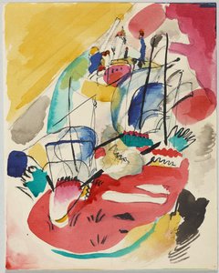 「インプロビゼーション31（海戦）」の下書き 作： Wassily Kandinsky
