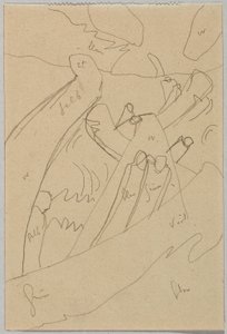 「即興7」の下書き 作： Wassily Kandinsky