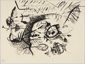 「コンポジションVII」の下書き 作： Wassily Kandinsky