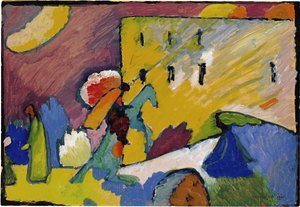 「即興のための研究3」ヴァシリー・カンディンスキーによる絵画
