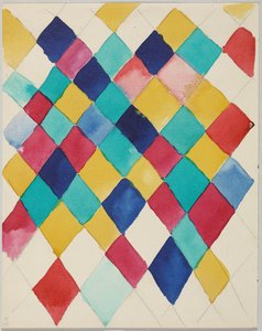ひし形を使った色の研究 作： Wassily Kandinsky