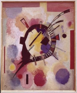黄色のセンター。 1926 作： Wassily Kandinsky