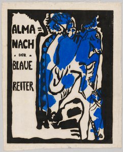 年鑑「Der Blaue Reiter」の木版画 作： Wassily Kandinsky