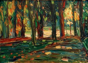 セントクラウドの公園で 作： Wassily Kandinsky