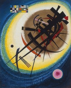薄い楕円形。 1925 作： Wassily Kandinsky