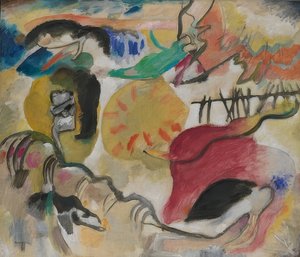 即興27（愛の庭II）。 1912 作： Wassily Kandinsky