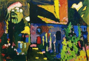 ムルナウの教会。 1909 作： Wassily Kandinsky