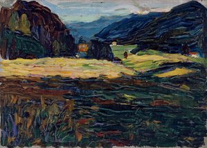 コッヘル - 城のある風景 作： Wassily Kandinsky