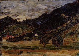 風景、1918 作： Wassily Kandinsky