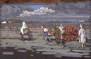 田舎道 作： Wassily Kandinsky