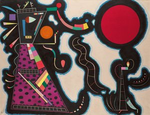 レッドサークル、1939年。 作： Wassily Kandinsky