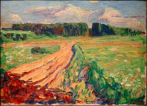 ミュンヘン-プラネッグI 作： Wassily Kandinsky