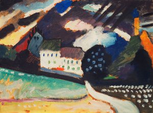 ムルナウ城と教会II;ムルナウ、城と教会II 作： Wassily Kandinsky