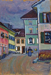 ムルナウ。ヨハニス通り、1908 作： Wassily Kandinsky