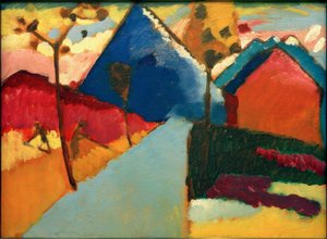 ムルナウからの自然研究I 作： Wassily Kandinsky