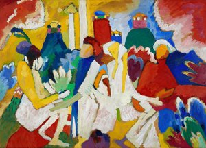 オリエンタル、1909年。 作： Wassily Kandinsky