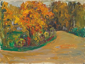 秋の公園 作： Wassily Kandinsky