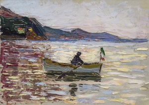 ラパッロ。海の上のボート、1906 作： Wassily Kandinsky