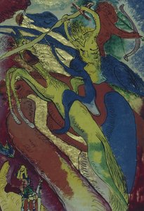 黙示録のライダー I、1911年。 作： Wassily Kandinsky
