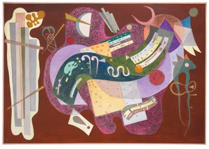 硬くて曲がっている 作： Wassily Kandinsky