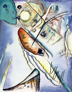 「Sans titre" Aquarelle de Vassily Kandinsky (ou Wassily Kandinski ou Kandinskij)