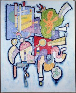 Simple Complexity 1939（油彩・キャンバス 作： Wassily Kandinsky