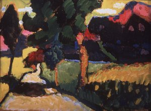 夏の風景、1909 作： Wassily Kandinsky