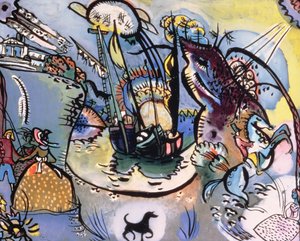 港、1916 作： Wassily Kandinsky
