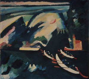 湖、1910 作： Wassily Kandinsky