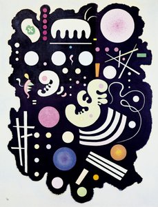 カンディンスキーの「ヴァリエーション・ブラック」の絵 作： Wassily Kandinsky