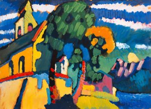 リーグゼーの村の教会 作： Wassily Kandinsky