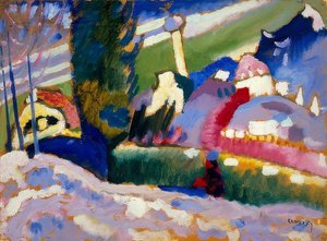 教会のある冬景色。 1910-11 作： Wassily Kandinsky